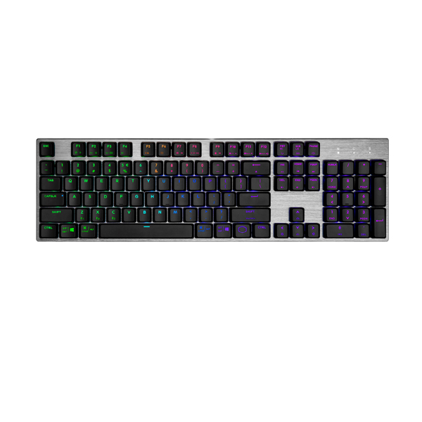 Cooler Master SK653 RGB Wireless Low Profile Mechanical Red Switch Keyboard - Black