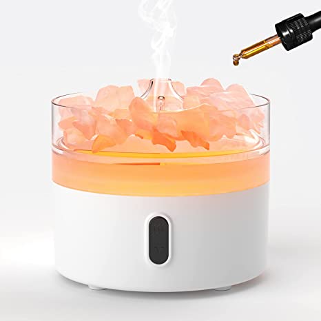 220ml Ultrasonic Humidifer and Aroma Oil Diffuser with Essential Salts and Night Light (Open box)